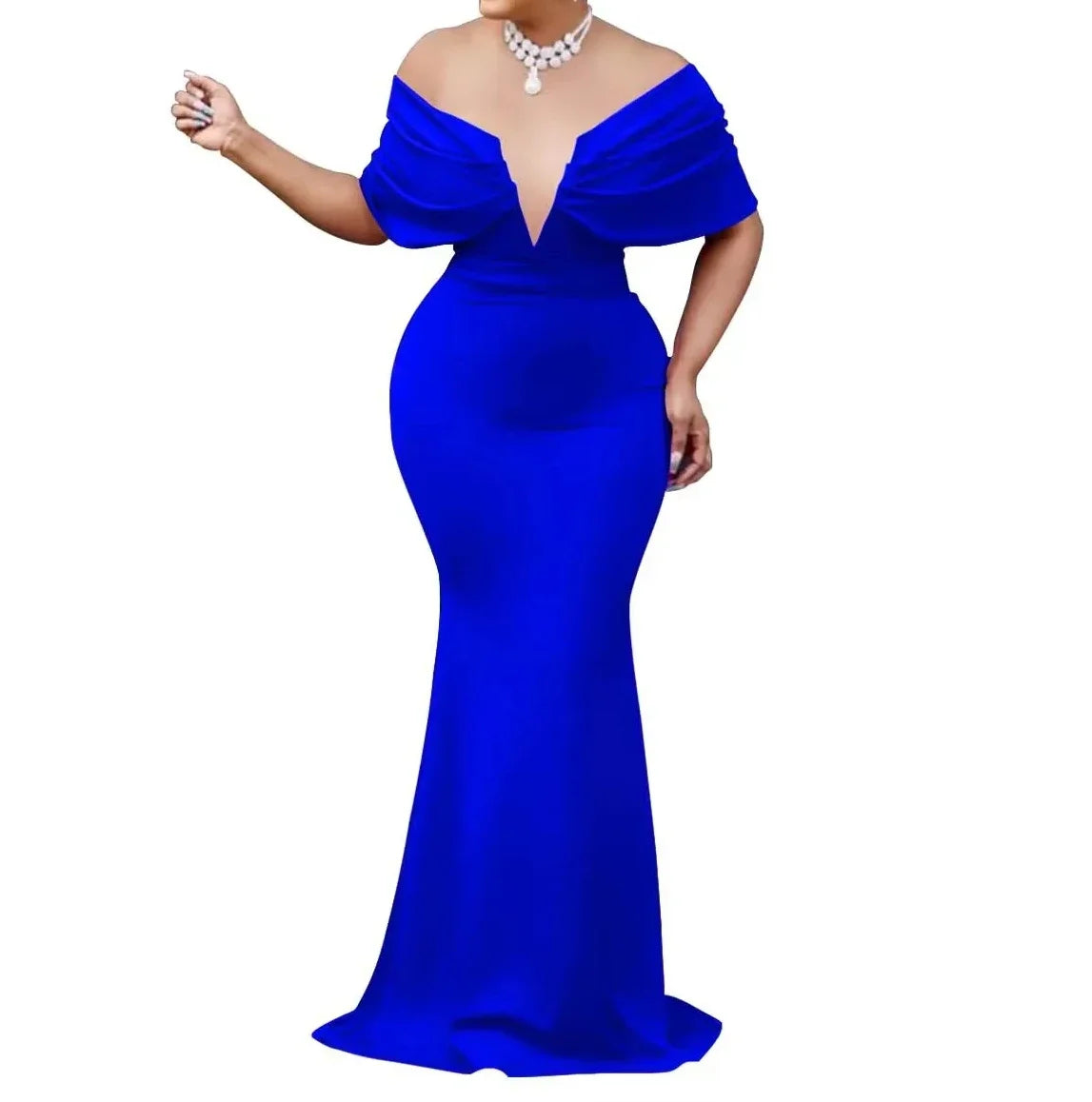Off Shoulder Bodycon Maxi Dress