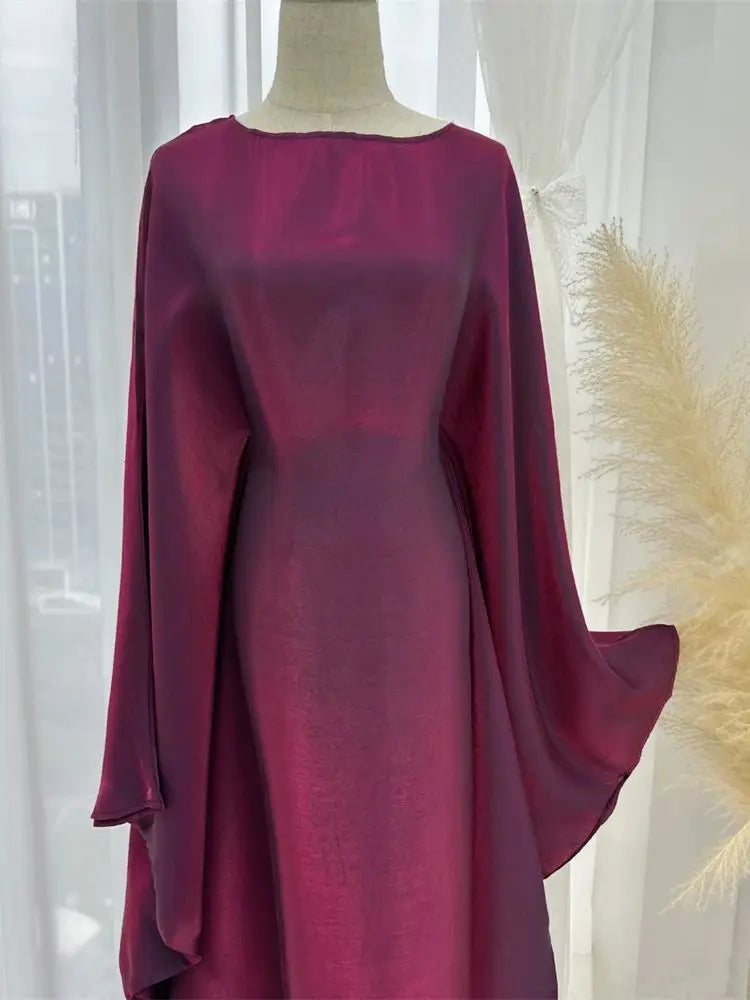 Satin Batwing Abaya