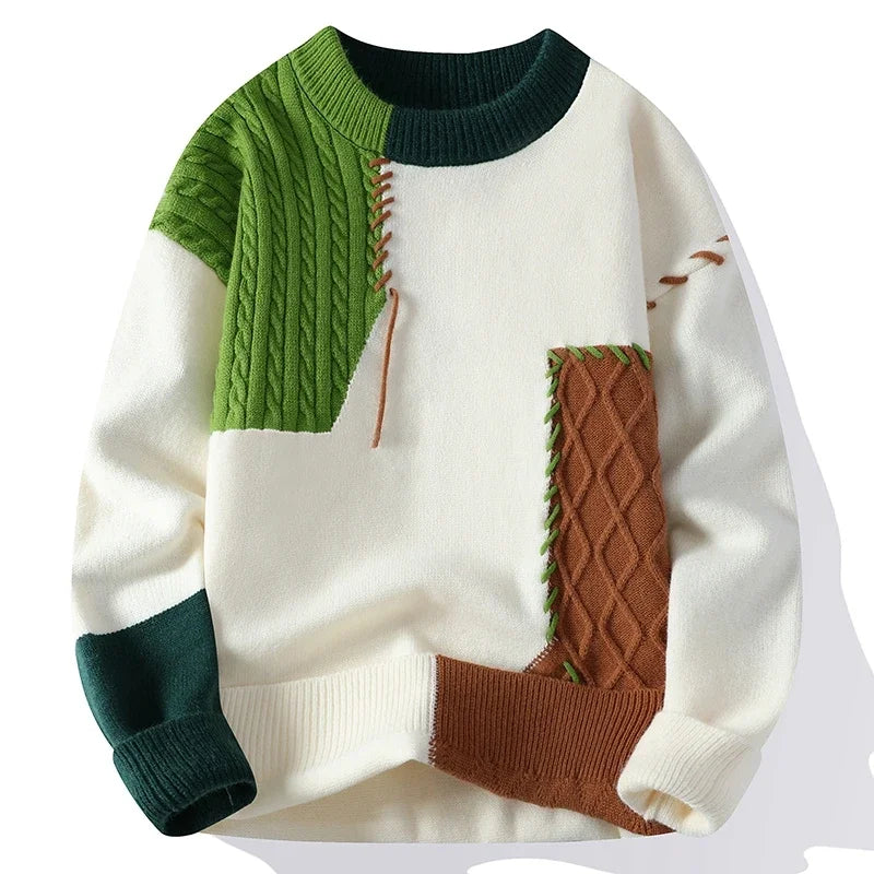 Patchwork Hip-Hop Sweater