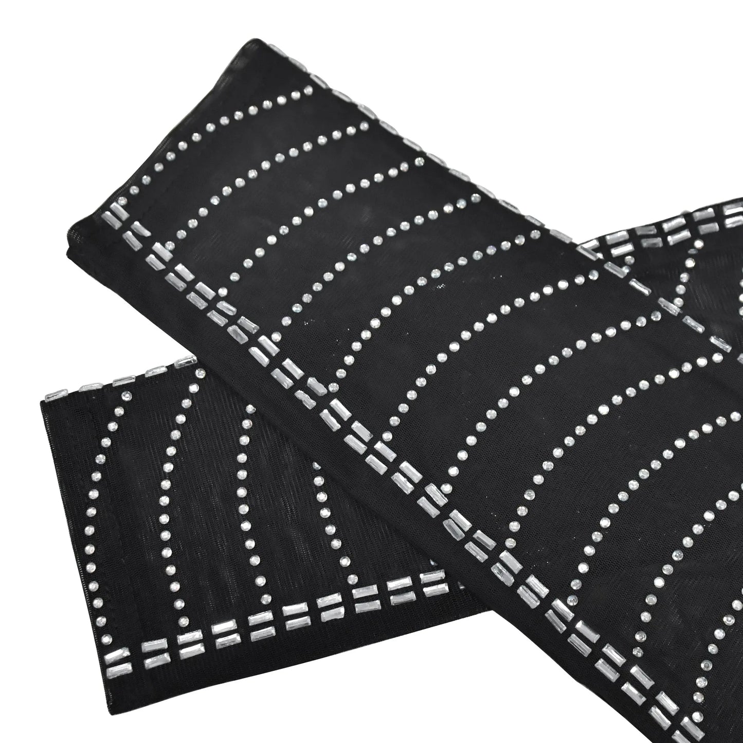 Rhinestone High Neck Evening Dress