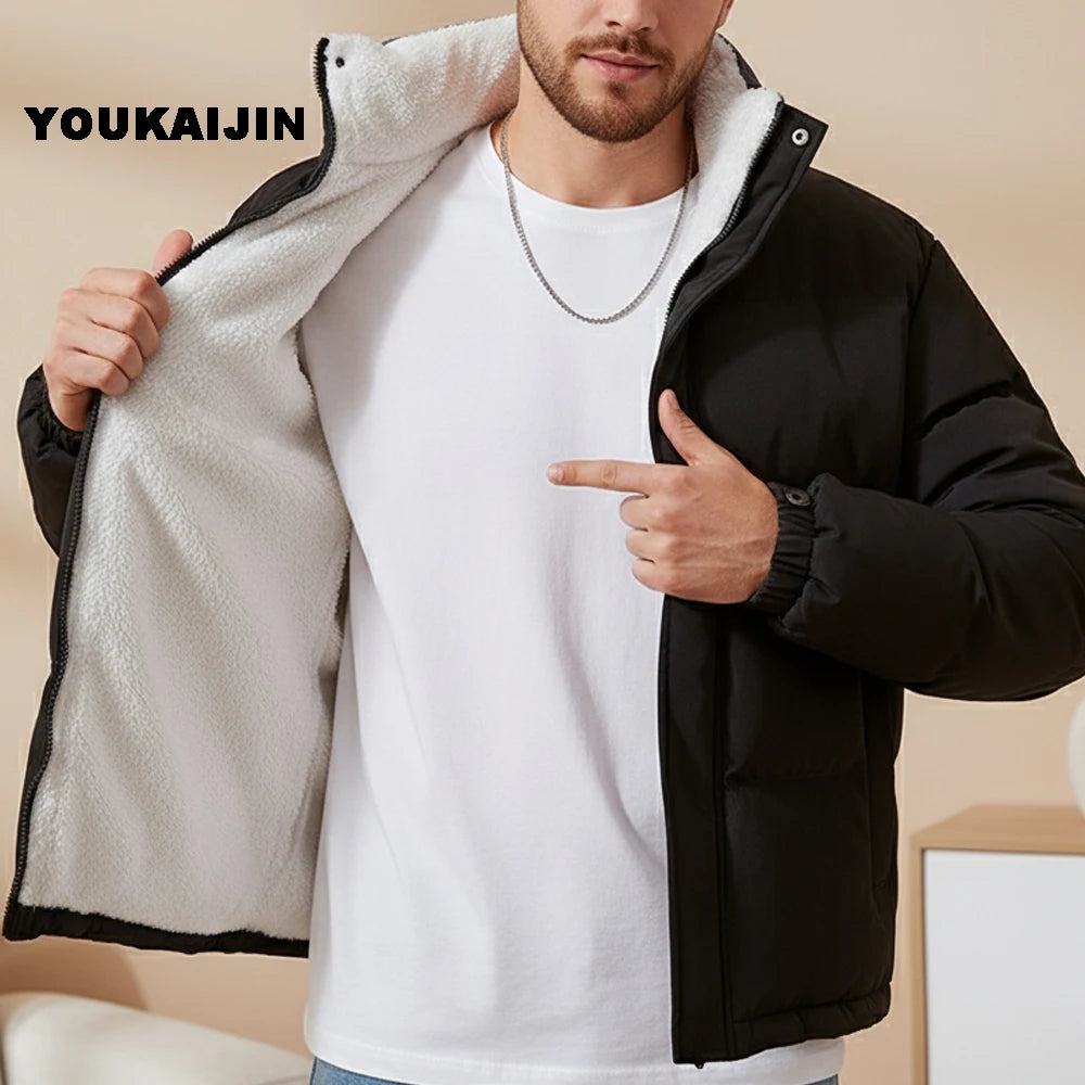Fleece-Lined Puffer Jacket