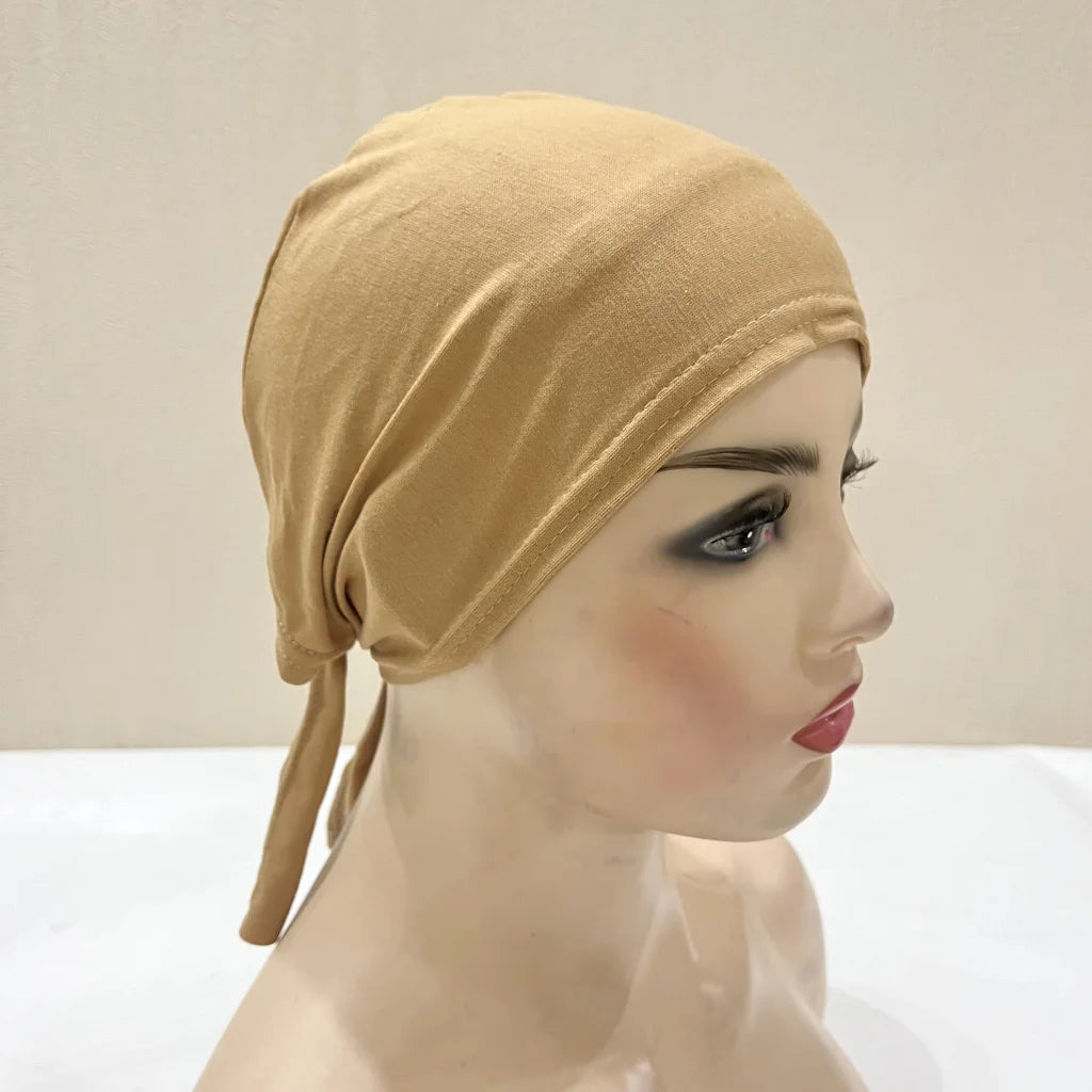 Tie Back Hijab Cap