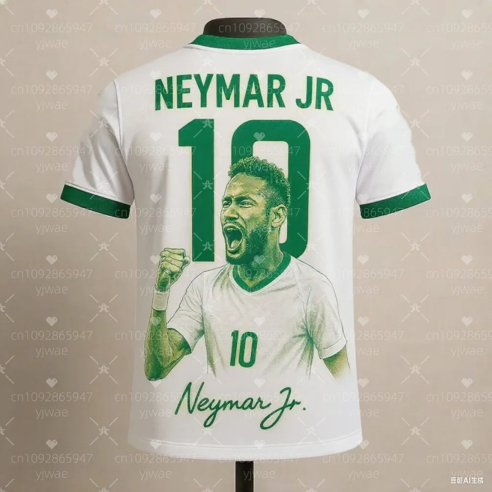 2025 summer Latest Neymar Fashion Superstar 3D Printed Men's Fan Commemorative T-shirt for Daily Comfort Sports Shirt