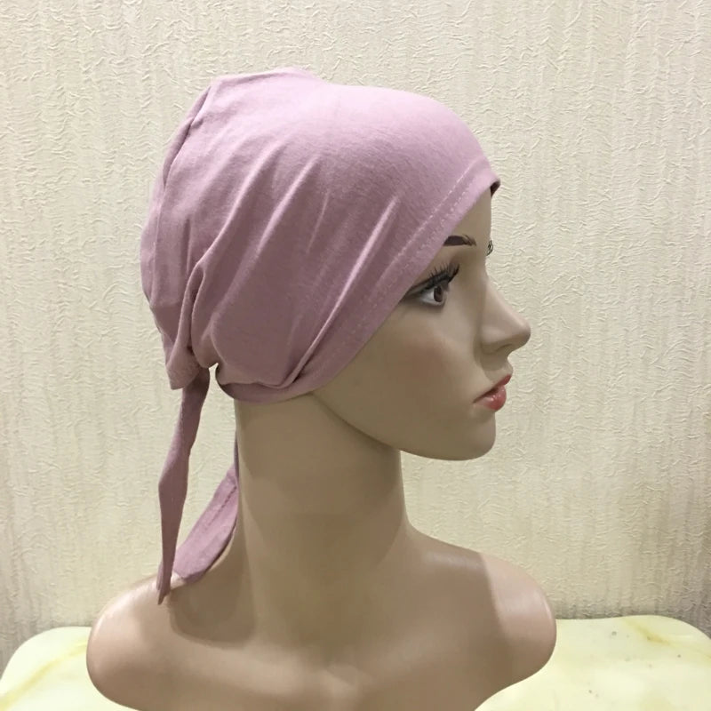 Tie Back Hijab Cap