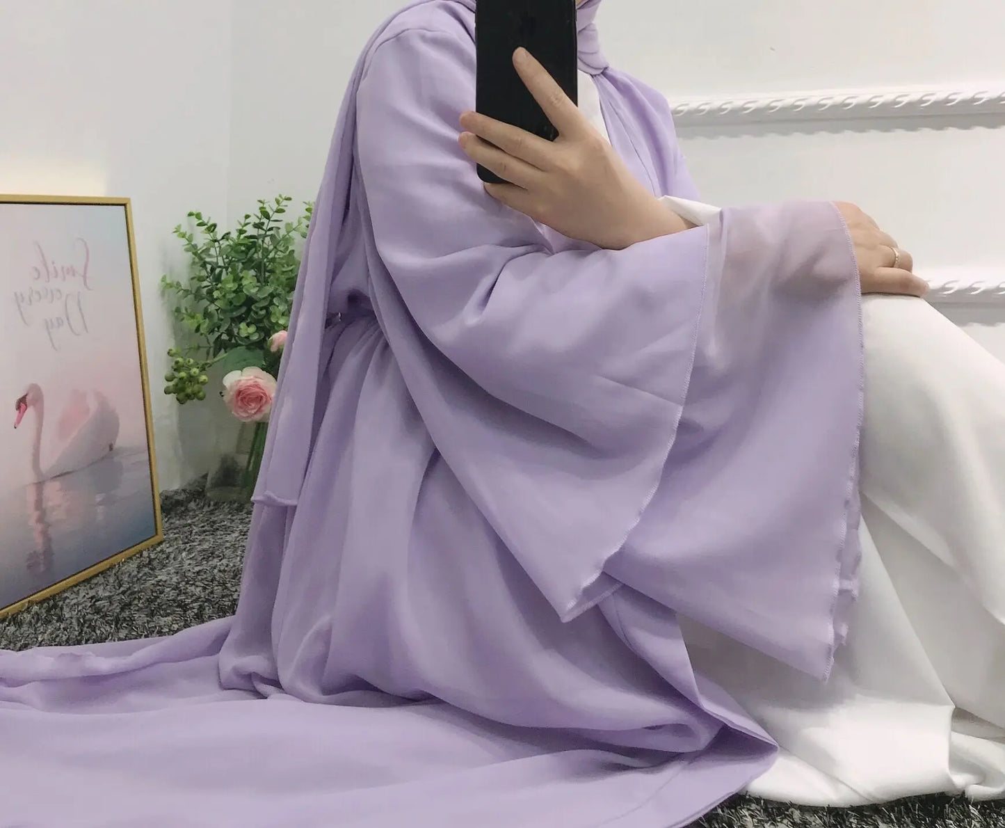 Chiffon Kimono Abaya