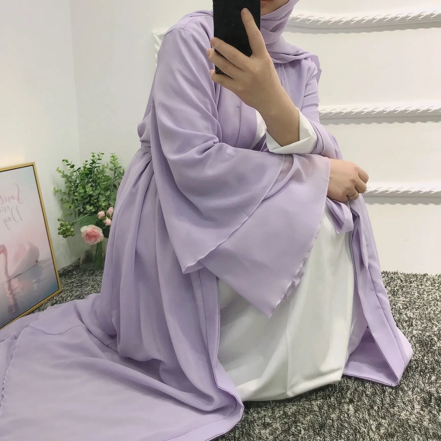 Chiffon Kimono Abaya
