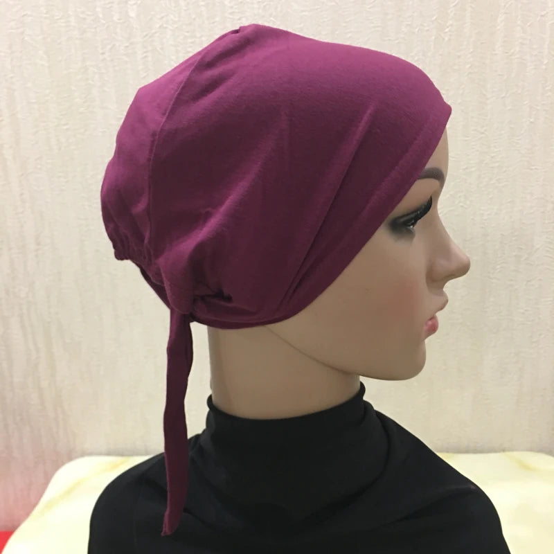 Tie Back Hijab Cap