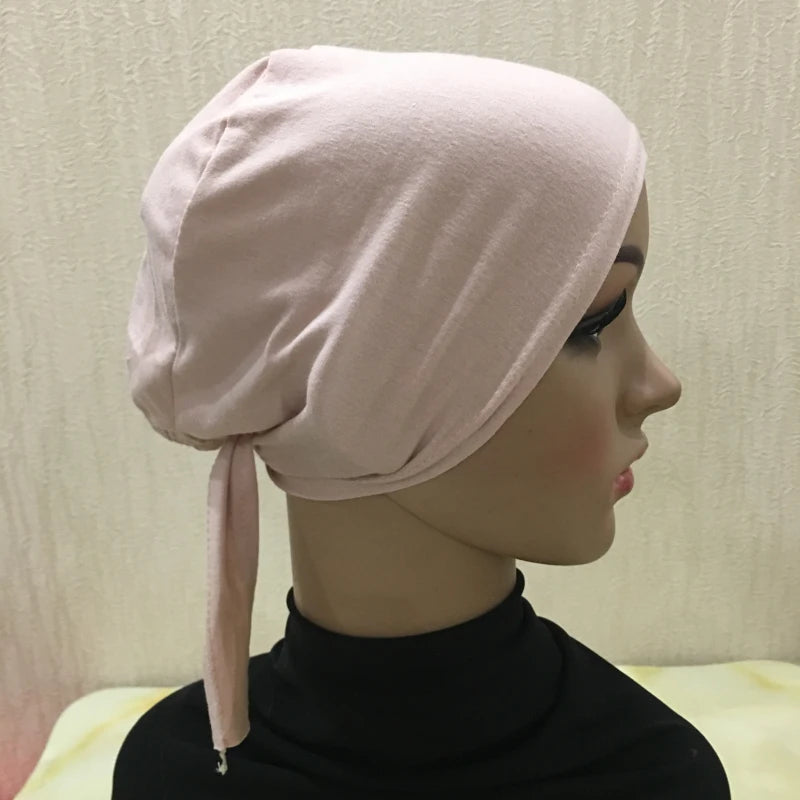 Tie Back Hijab Cap