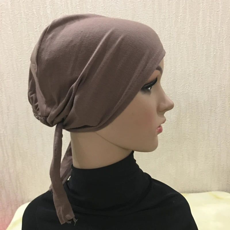 Tie Back Hijab Cap