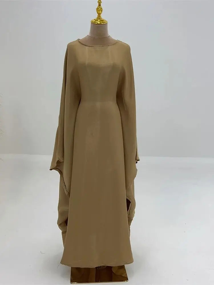 Satin Batwing Abaya