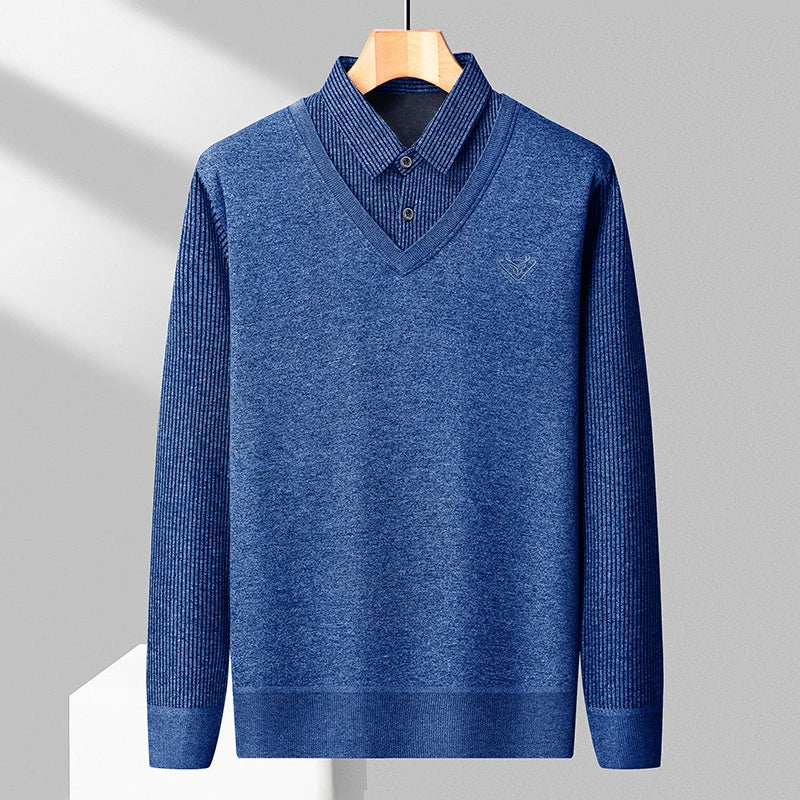 Fleece Polo Sweater