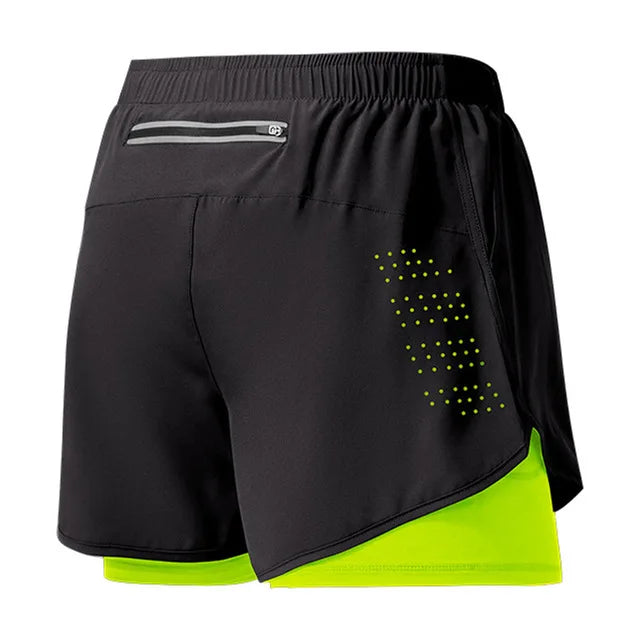 Men's Double Layer Running Shorts