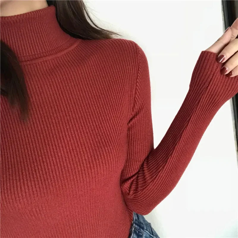 Ribbed Turtleneck Sweater 2024