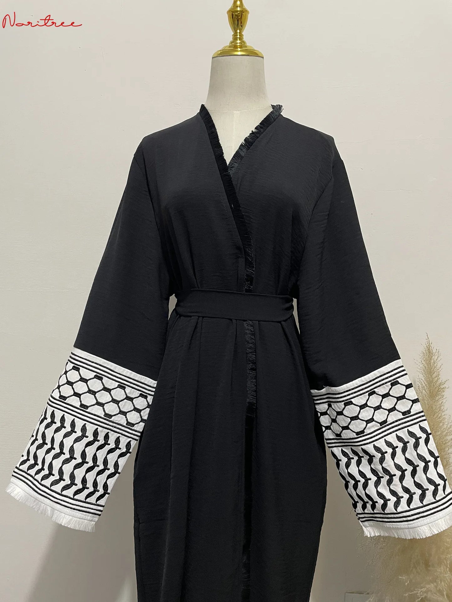 Embroidery Kimono Abaya