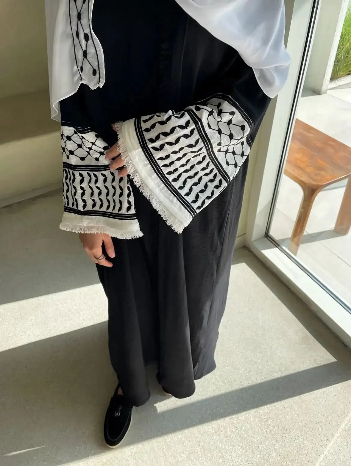 Embroidery Kimono Abaya