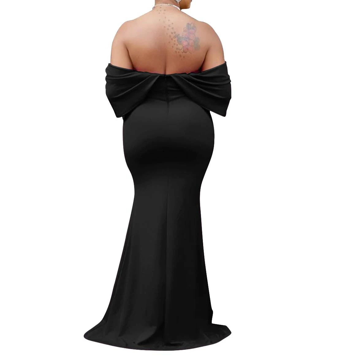 Off Shoulder Bodycon Maxi Dress