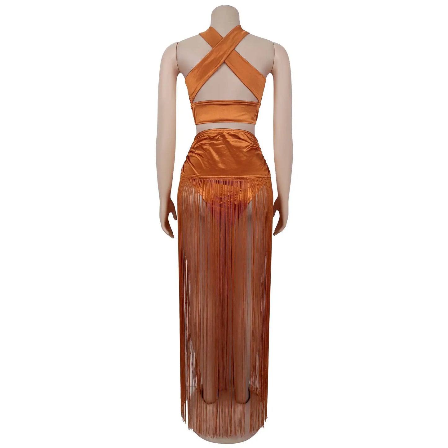 Tassel Bodycon Long Dress