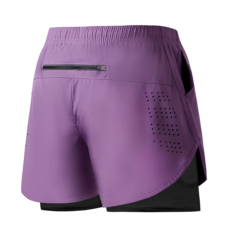 Men's Double Layer Running Shorts
