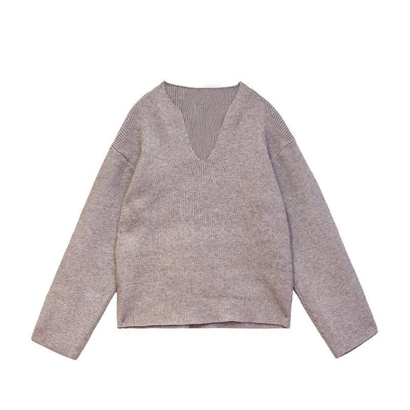 Korean V-Neck Pullover