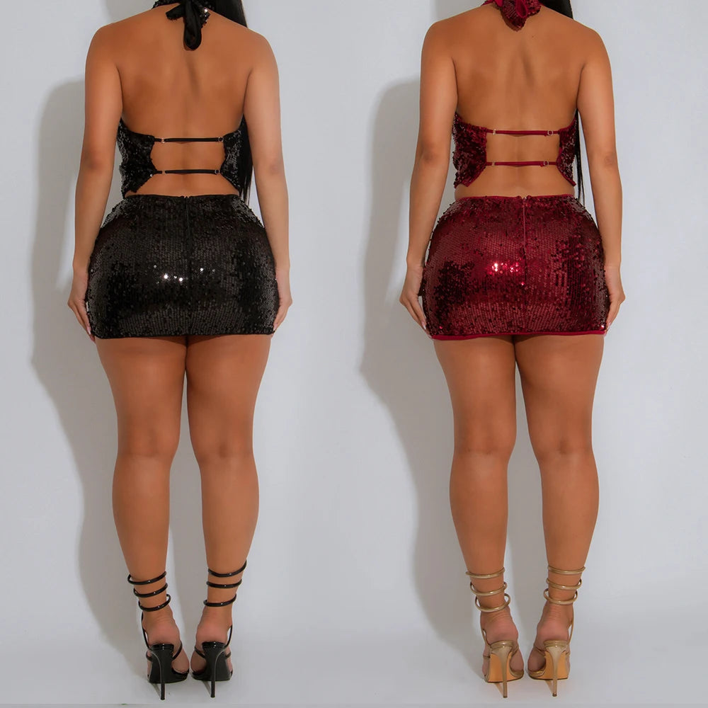 Sequin Short Birthday Prom Dress