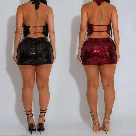 Sequin Short Birthday Prom Dress