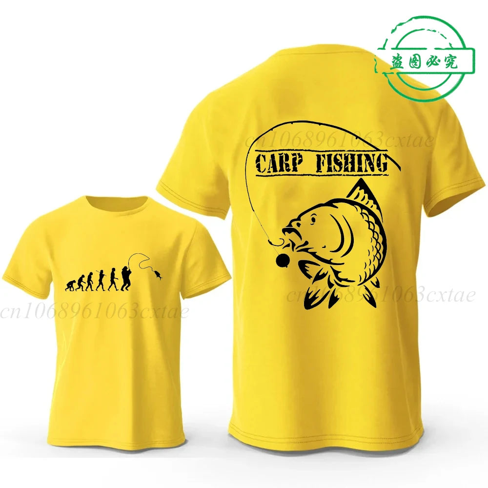 Eat Sleep Fishing Heartbeat Men T-Shirts Tops Men Fisherman Fish T-shirt Short Sleeve Tees Fashion Brand New Oversized Shirt