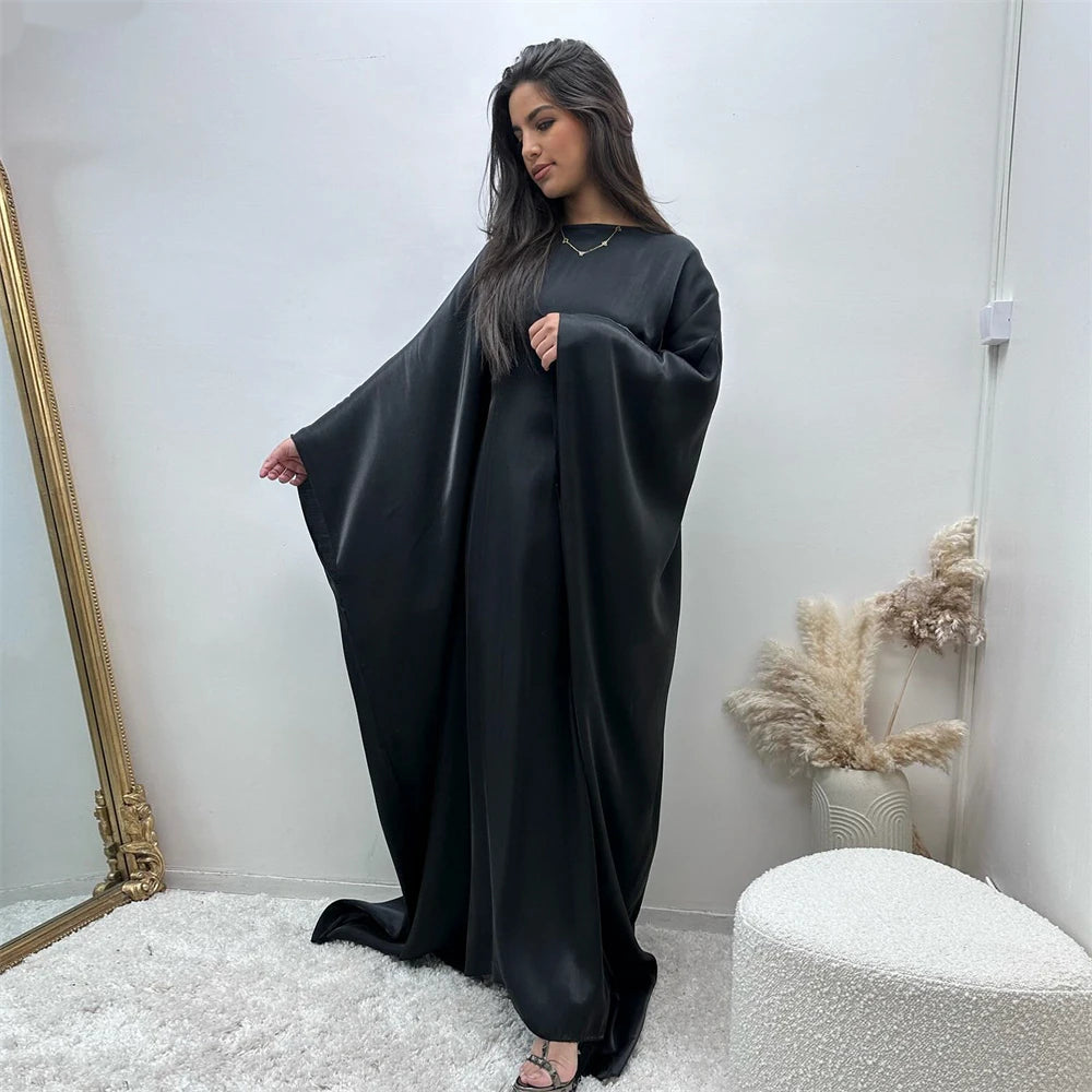 Satin Batwing Abaya