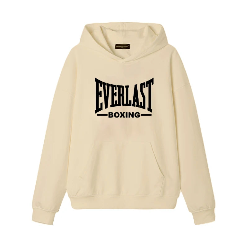 2025 New Everlast Logo Font Graphic Hoodie Men women Harajuku fashion Casual Trends Sweatshirt vintage Long sleeve pullover