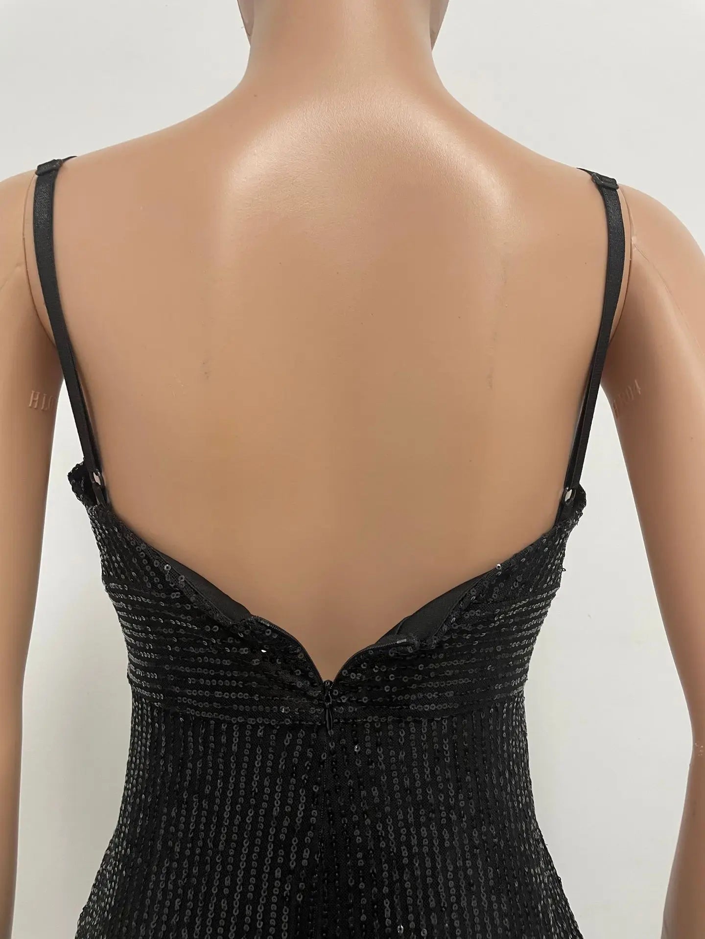 Sequin Halter Cocktail Dress