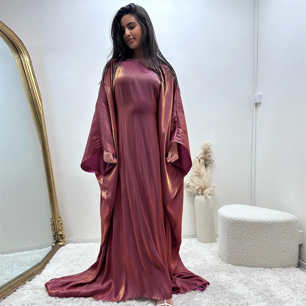 Satin Batwing Abaya