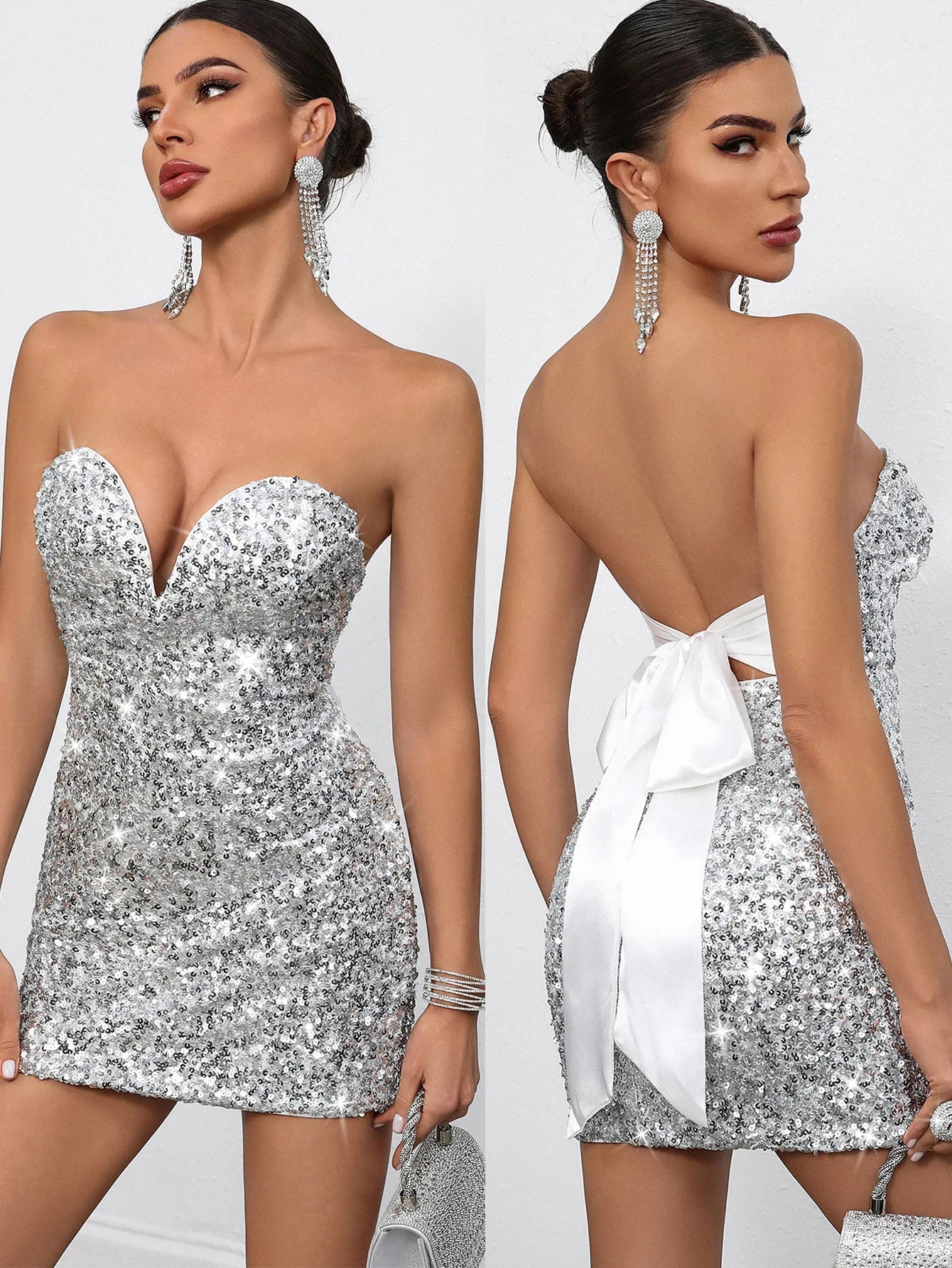 Irregular Halter Club Dress