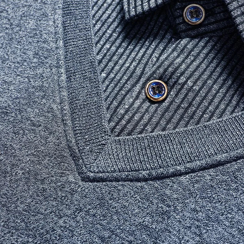 Fleece Polo Sweater