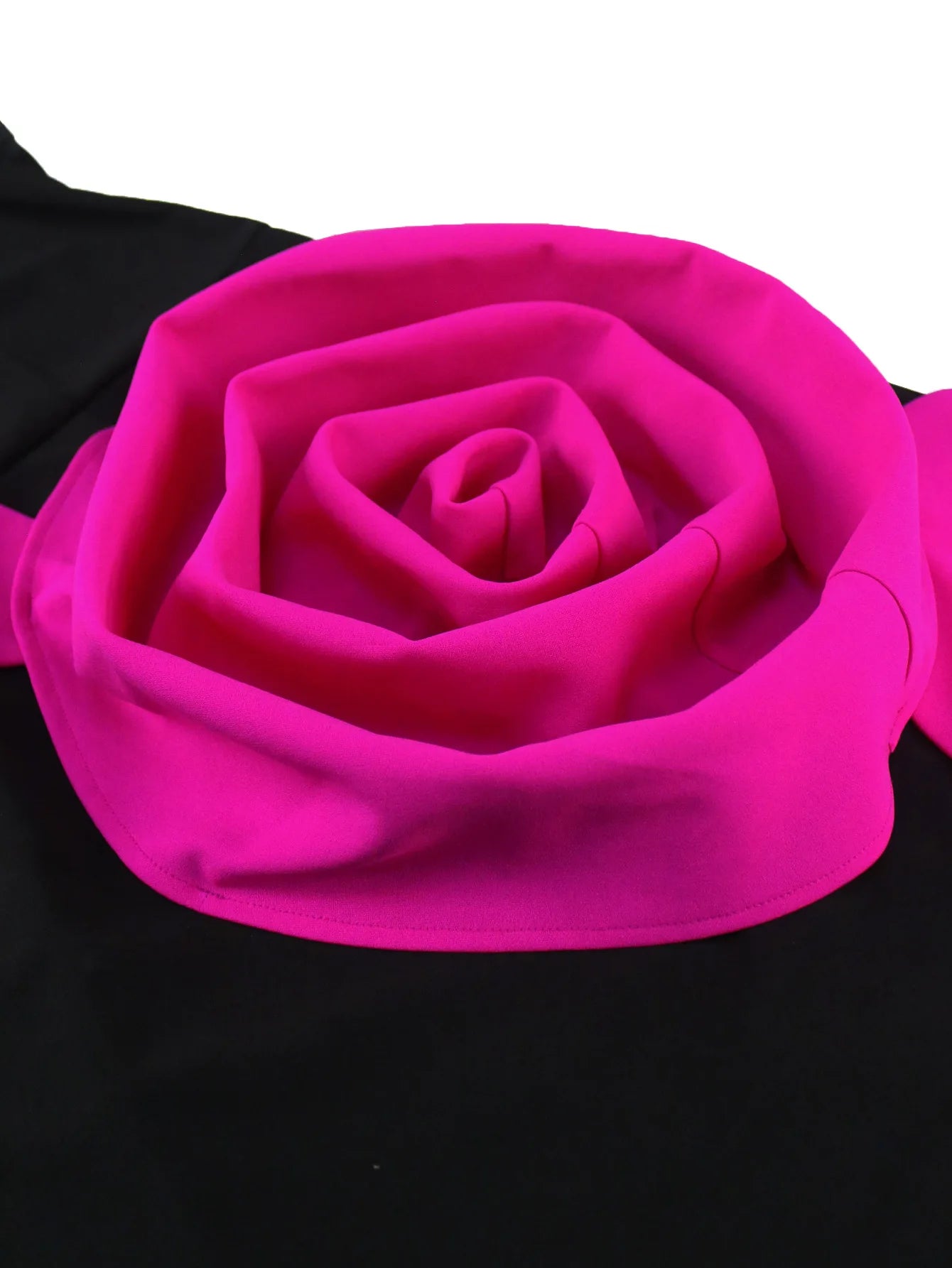 Rose Flowers Diamond Evening Dress - Black Luxury