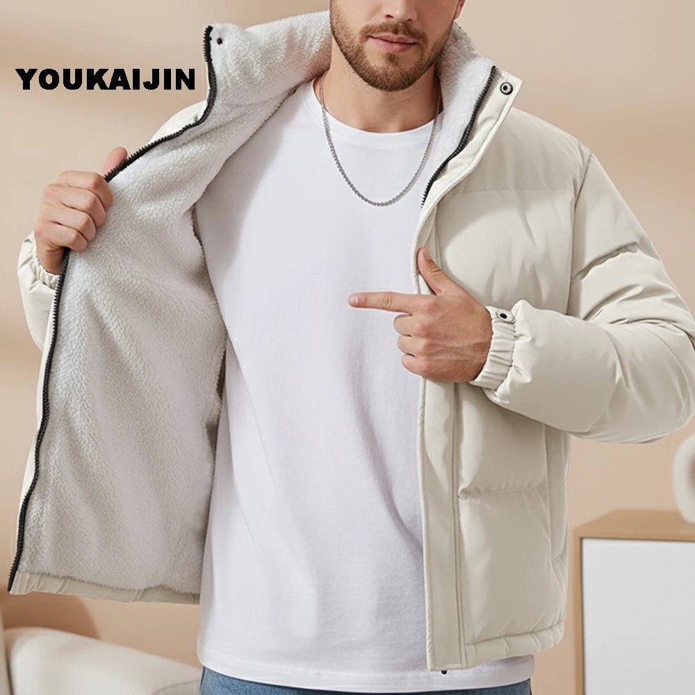 Fleece-Lined Puffer Jacket