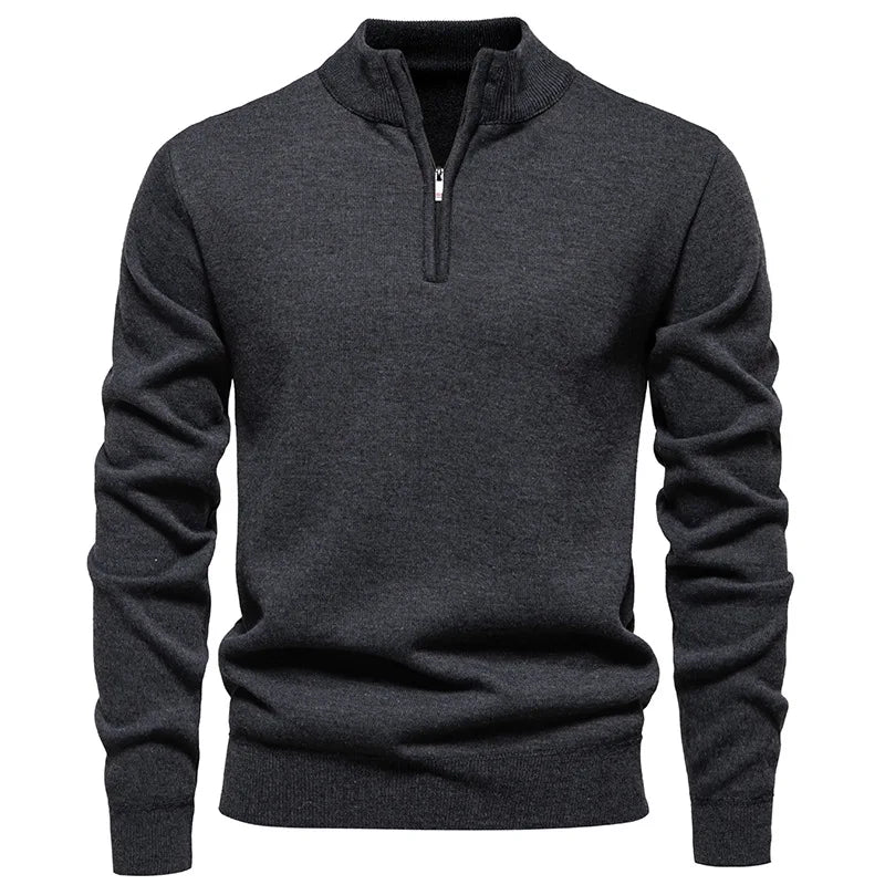 Velvet Half-Zip Pullover
