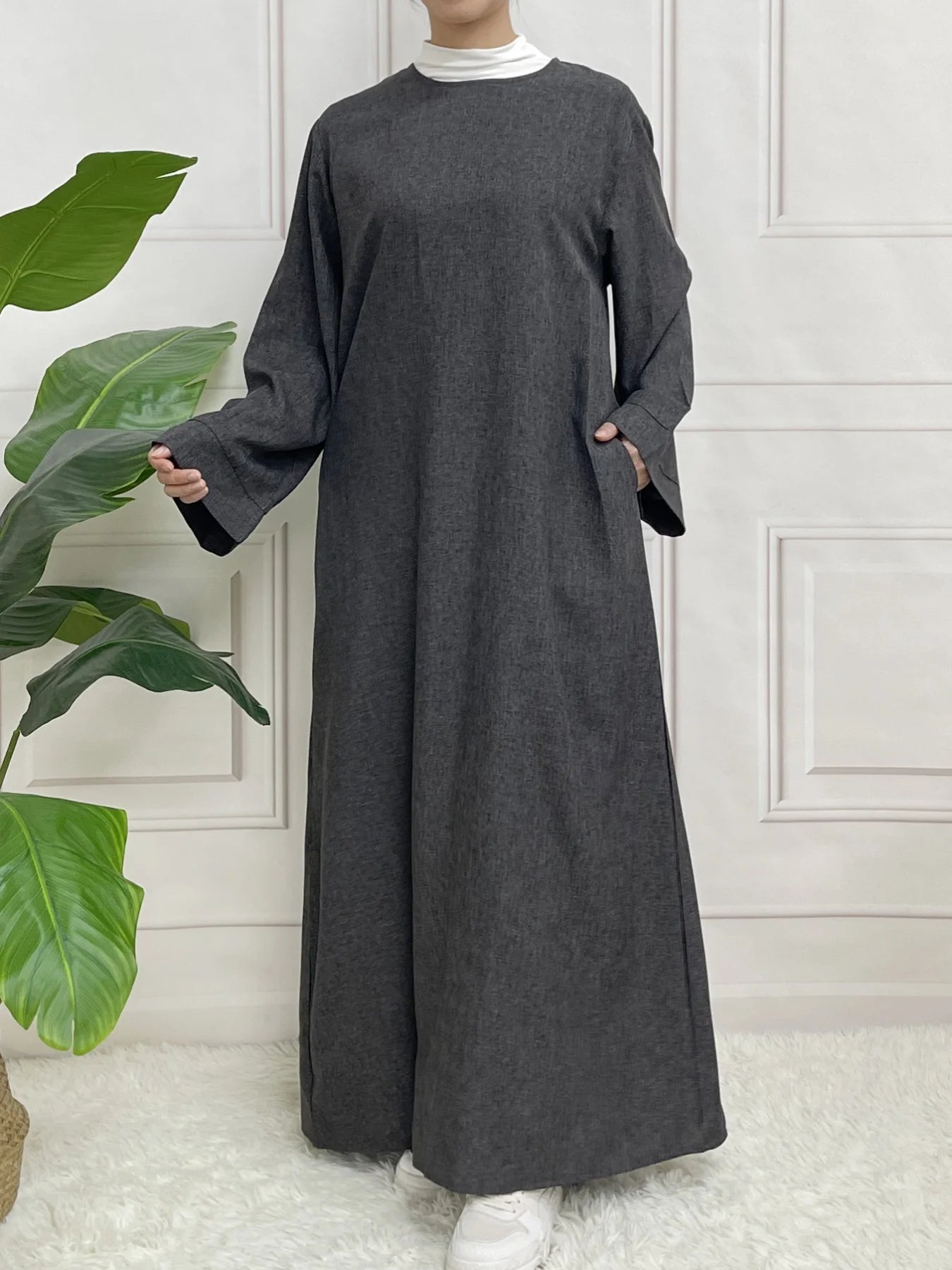 Belted Abaya Dress