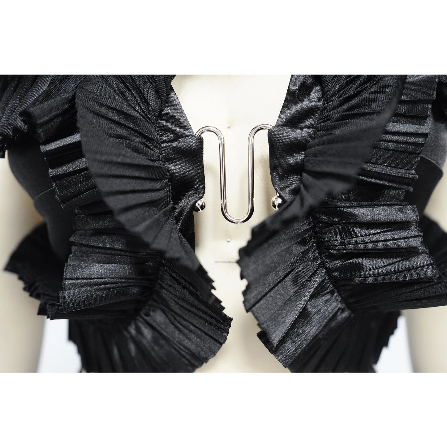 Ruffle Slit Skirt Party Set