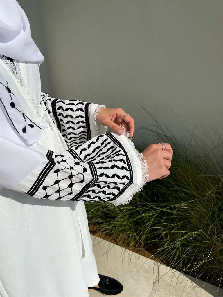 Embroidery Kimono Abaya