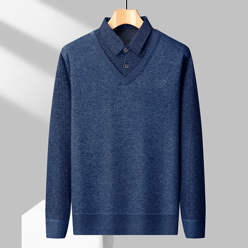 Fleece Polo Sweater