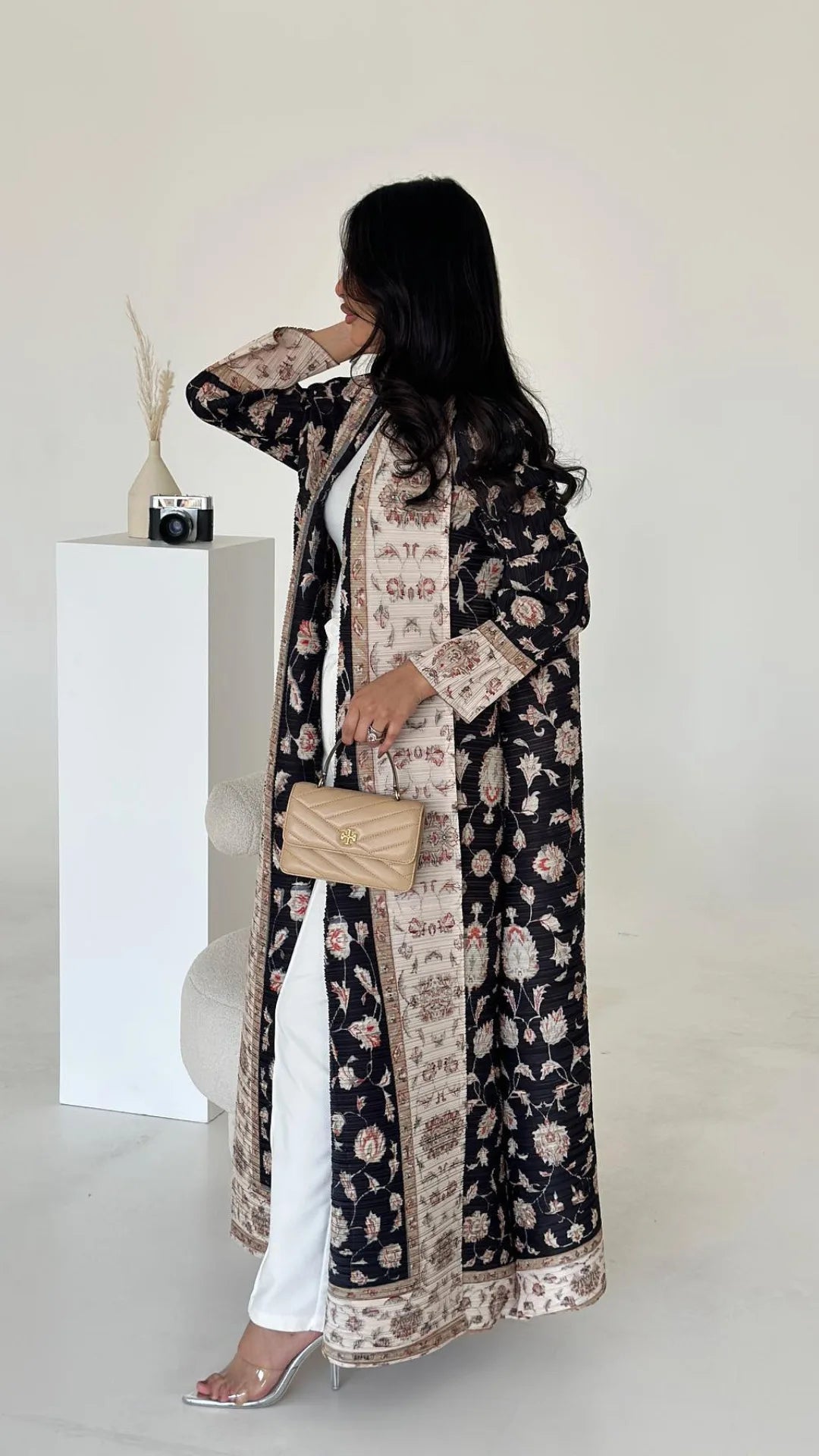 Vintage Print Abaya