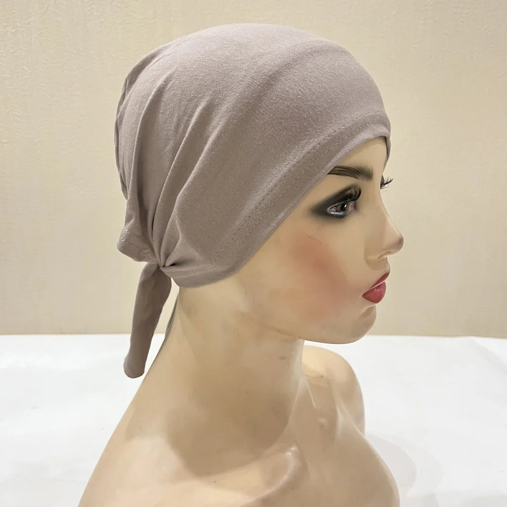 Tie Back Hijab Cap