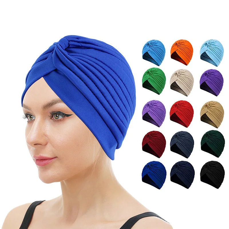 Stretchy Turban Cap