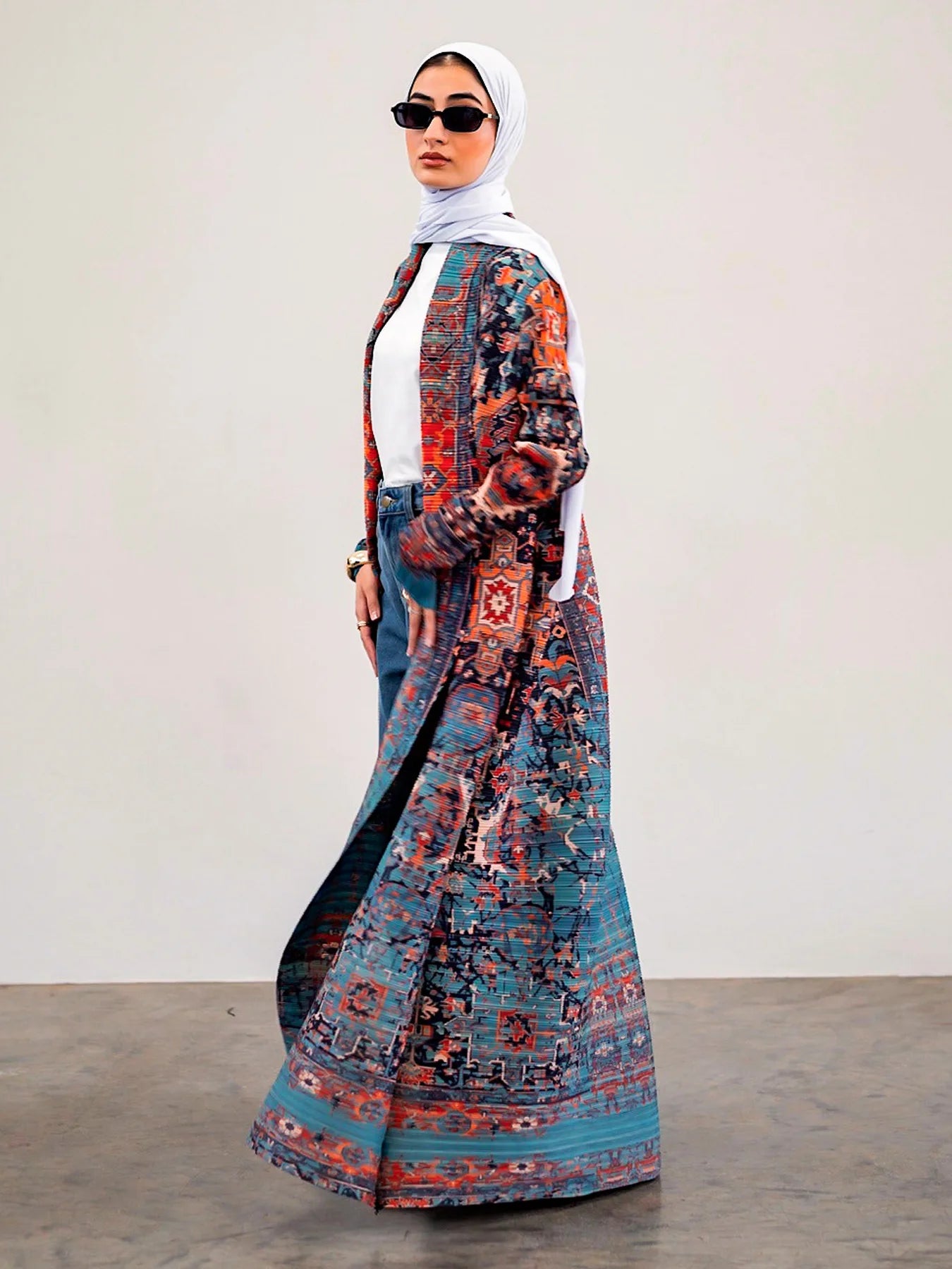 Vintage Print Abaya