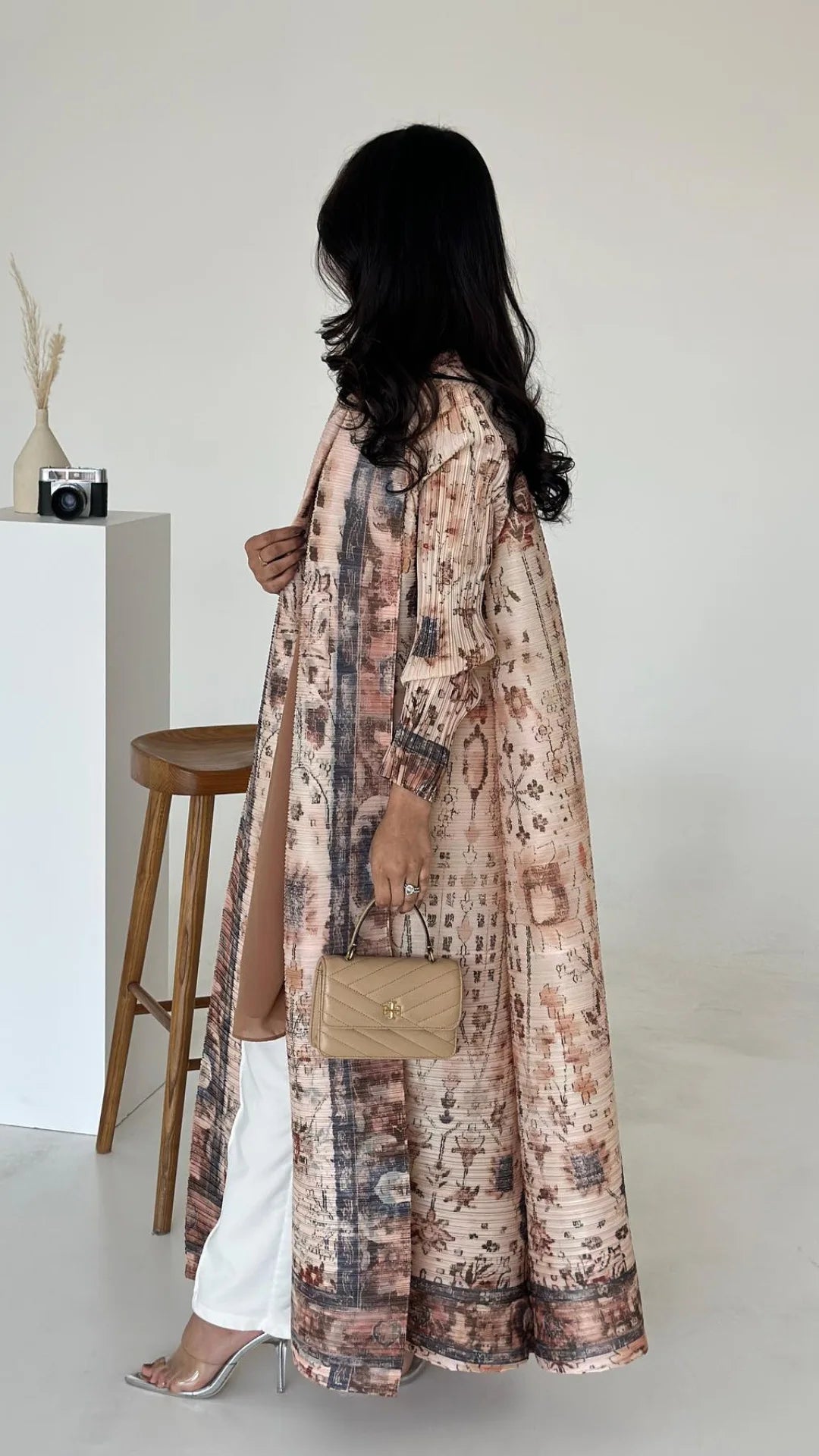 Vintage Print Abaya