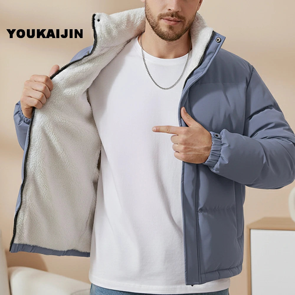 Fleece-Lined Puffer Jacket
