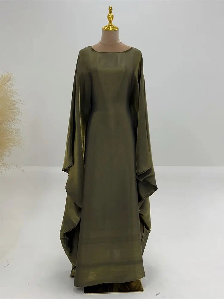 Satin Batwing Abaya