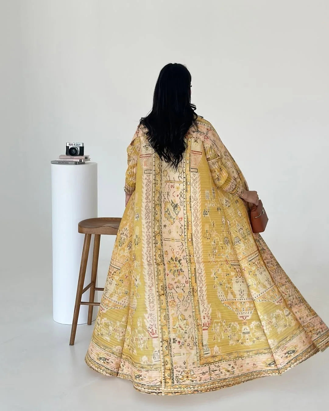 Vintage Print Abaya