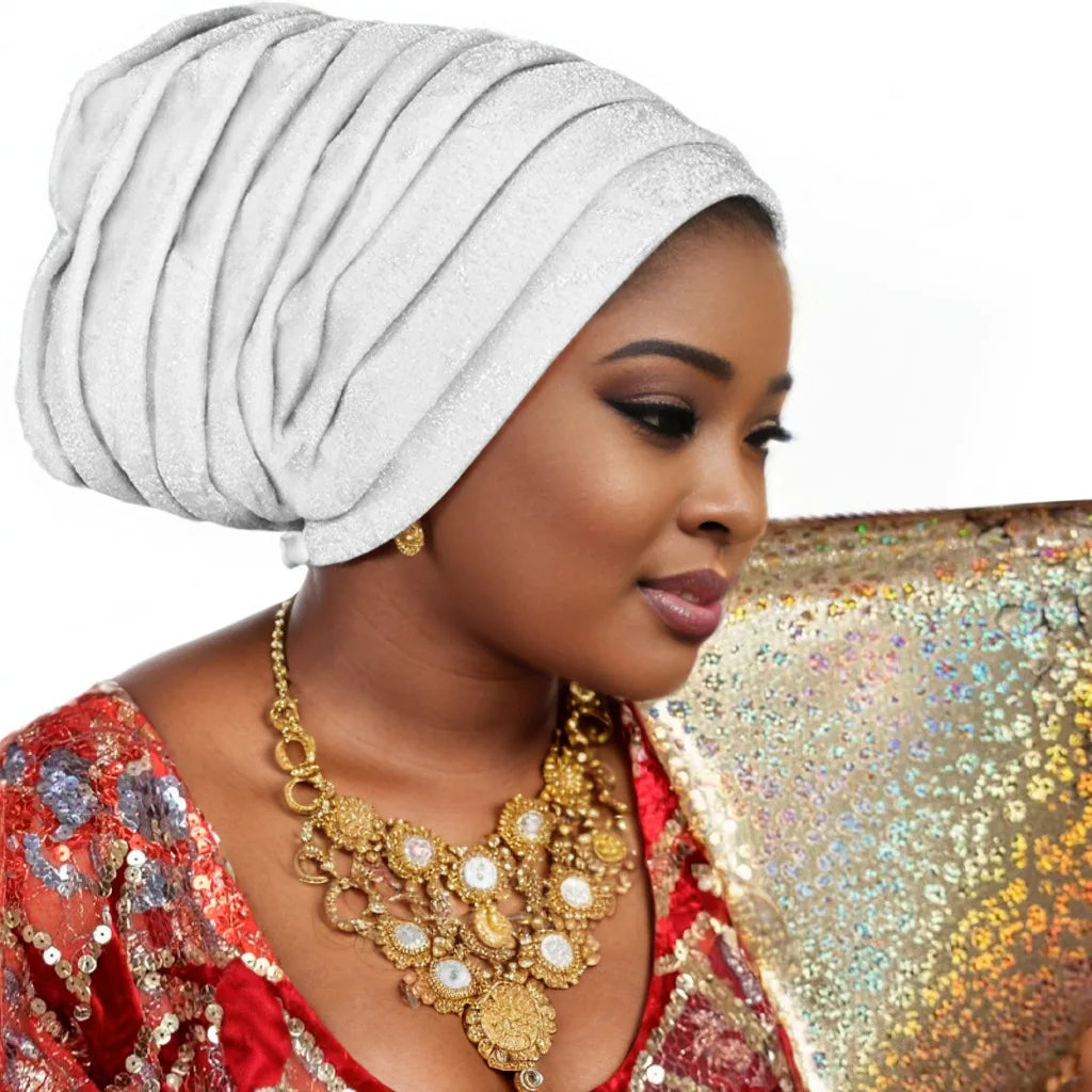 Glitter Turban Cap