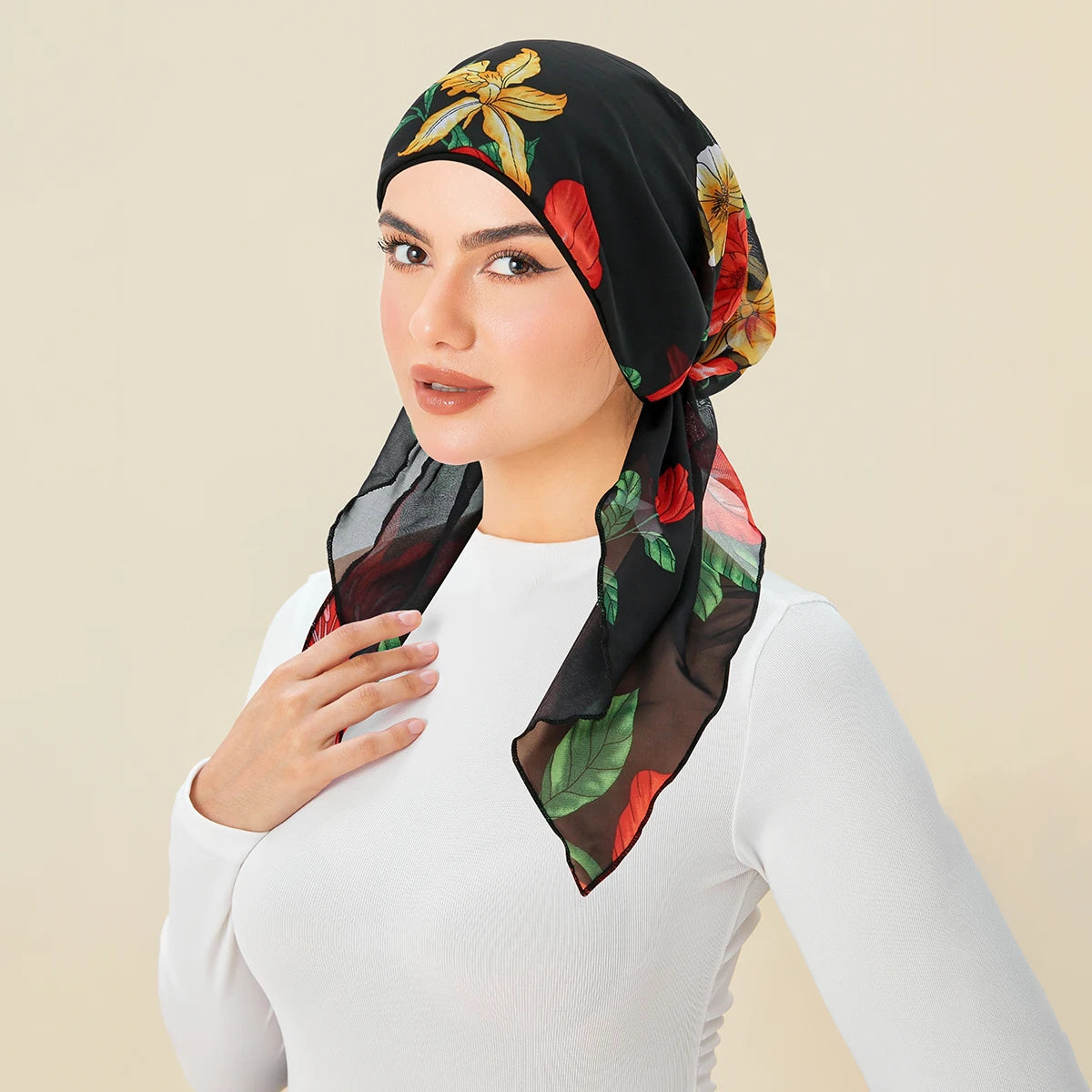 Print Hijab Turban