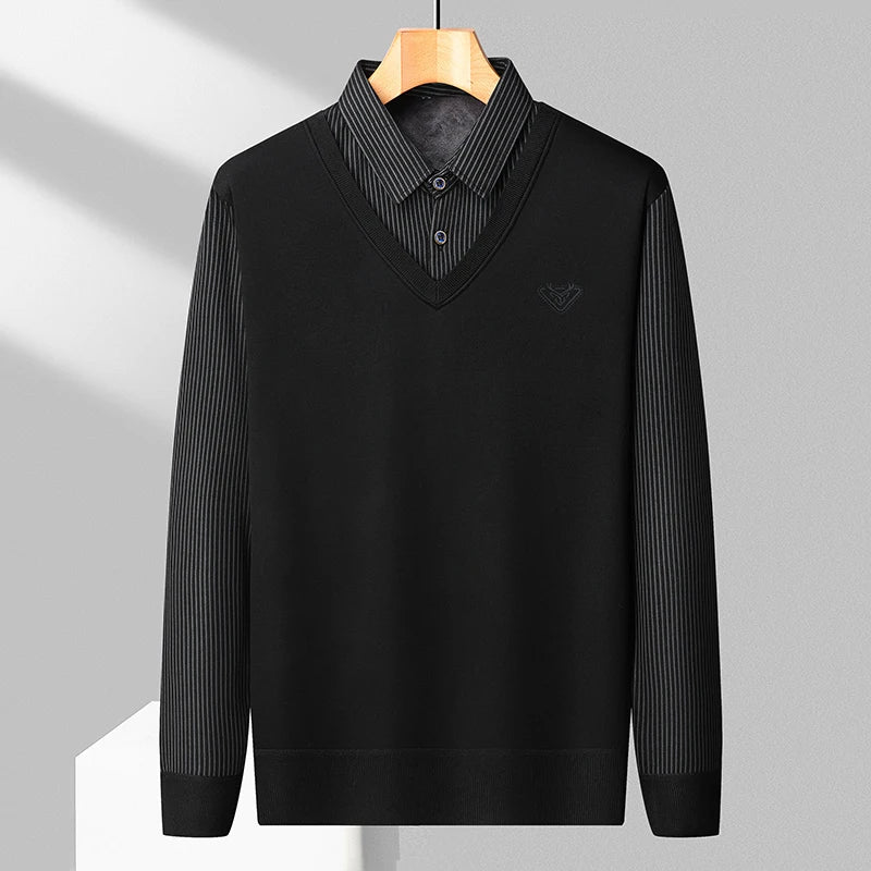 Fleece Polo Sweater